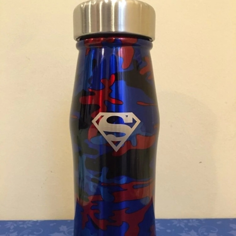 Six Flags DC Superman SS Camo Bottle